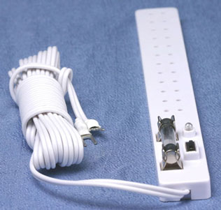 Dollhouse Miniature Power Strip with Switch, Fuse